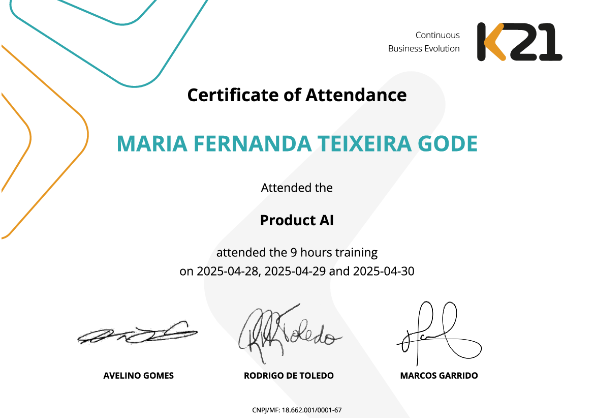 Certificado K21